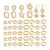   160Pcs 8 Styles 2-Hole CCB Plastic Beads Frame FIND-PH0020-76G-7