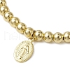 3Pcs 3 Style 304 Stainless Steel Beads Stretch Bracelets Sets BJEW-JB11053-5