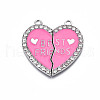 Alloy Enamel Split Pendant ENAM-S130-25E-1
