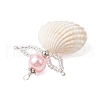 Clam Shell Pendants PALLOY-MZ00718-01-3