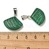 Synthetic Malachite Pendants G-Z067-05P-09-4