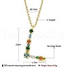 Brass Micro Pave Cubic Zirconia Pendant Necklaces NJEW-BB67040-L-2