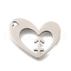 201 Stainless Steel Pendants STAS-A116-01P-09-1