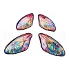 4Pcs Transparent Epoxy Resin Butterfly Wings Pendants RESI-C057-01A-1