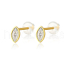 Cute and Delicate S925 Sterling Silver Clear Cubic Zirconia Stud Earrings JU6999-6