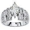 Brass Cubic Zirconia Finger Rings for Wmomen FS-WG2886B-01-2