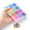 2016Pcs 12 Colors Transparent Acrylic Beads TACR-YW0001-61-5