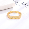 Retro Fashionable Brass Finger Rings for Women FS-WGEC037-03-2