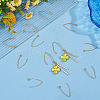 Unicraftale 50Pcs Ion Plating(IP) 304 Stainless Steel Earring Hooks STAS-UN0058-58-2