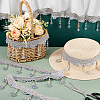 Curtain Acrylic Beaded Fringe Trim OCOR-WH0070-137A-5