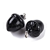 Natural Obsidian Pendants G-Q172-08P-02-2