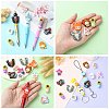 10Pcs Cartoon Blackboard Letter Silicone Focal Beads JX885A-6