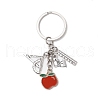 Tibetan Style Alloy Keychains KEYC-JKC01250-02-2