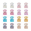 80Pcs 8 Colors Transparent Acrylic Pendants MACR-PJ0001-07-2