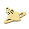 Ion Plating(IP) 316L Surgical Stainless Steel Pendants STAS-M317-28G-2