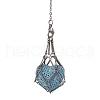 Tarnish Resistant 201 Stainless Steel Pouch Dowsing Pendulums PALLOY-JF02505-03-3