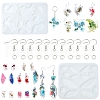 DIY Butterfly Charm Pendant Silicone Molds for DIY Earring Making DIY-YW0009-43-1