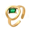 304 Stainless Steel Adjustable Cuff Rings for Women RJEW-B126-06G-01-4