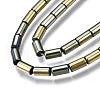 Electroplate Opaque Glass Beads Strands EGLA-T023-02-A03-3