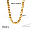Stainless Steel Rectangle Link Chain Necklaces PW1815-2-2