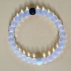 Yin-yang Style Silicone Round Beaded Bracelets for Women Men FS-WG639CC-12-1