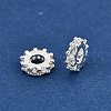 Brass Micro Pave Clear Cubic Zirconia Beads KK-K300-02C-S-2