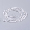 Transparent Glass Beads Strands X-GLAA-R135-2mm-10-2