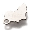 Non-Tarnish 201 Stainless Steel Charms STAS-C017-19P-3