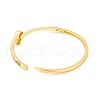 Brass Pave Colorful Cubic Zirconia Hinged Bangles for Women BJEW-S147-07G-02-3