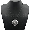 Alloy Pendant Necklace Round Heart Love Flower Fish Pendant Necklace DX5218-8-1