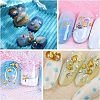 Olycraft 120Pcs 8 Style Alloy Cabochons MRMJ-OC0002-73-7