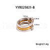 Stainless Steel Stackable Finger Rings UW8774-1-2