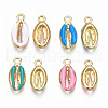 Alloy Enamel Pendants PALLOY-T065-27-M-1