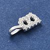 925 Sterling Silver with Cubic Zirconia Charms STER-Q004-01B-S-2