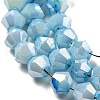 Opaque Baking Painted Glass Beads Strands DGLA-F002-01E-4