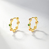 S925 Sterling Silver Flat Round Hoop Earrings GN0901-2