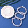 Natural Rose Quarts Round Beads Stretch Bracelets for Women BJEW-Q056-01A-2