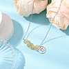 Natural Citrine Chip & Constellation Pendant Necklaces NJEW-JN05084-03-2