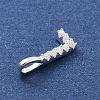 925 Sterling Silver with Cubic Zirconia Charms STER-Q004-01L-S-3