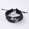 Cowhide Leather Cord Bracelets BJEW-JB04770-1