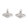 Brass with Cubic Zirconia  Pendants KK-P271-31P-1