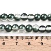 Baking Painted Transparent Glass Beads Strands DGLA-N011-6mm-07-4