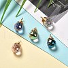 Transparent Glass Charms PALLOY-JF00853-01-3