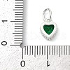 Brass Micro Pave Cubic Zirconia Pendants KK-H204-01S-06-3