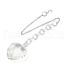 Quartz Crystal Pendant Decorations HJEW-M007-05D-P-2