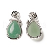 Natural Green Aventurine Pendants G-A031-02P-02-2