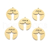 Ion Plating(IP) 201 Stainless Steel Pendant STAS-B027-18G-3