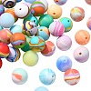 Round Silicone Focal Beads SIL-CJC0001-11A-1