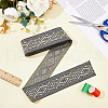 Polyester Jacquard Rhombus Ribbons OCOR-WH0082-141B-4
