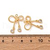 Brass Micro Pave Cubic Zirconia Pendants KK-K382-59G-3